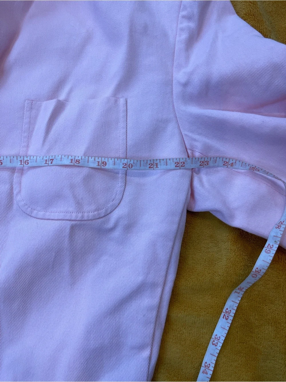 Rowing Blazers Light Pink Cotton Jacket with Label Detail